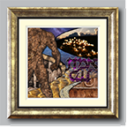 Ashra Designs 3D Gold Framed Art - The Golem of Prague
