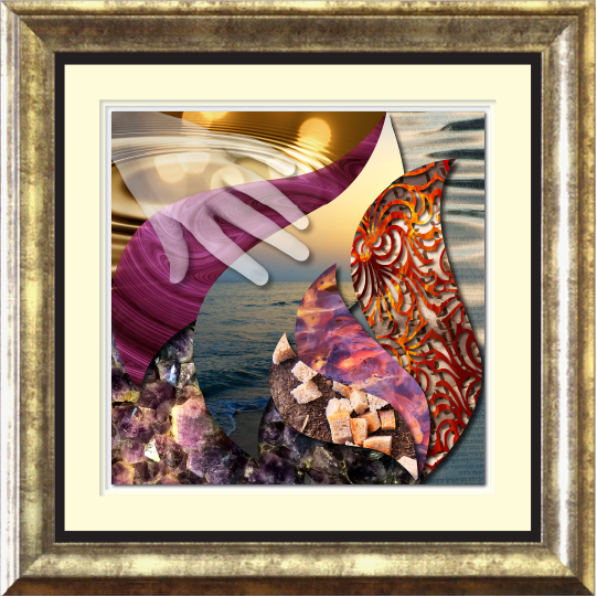 Modeh Ani Gold Framed