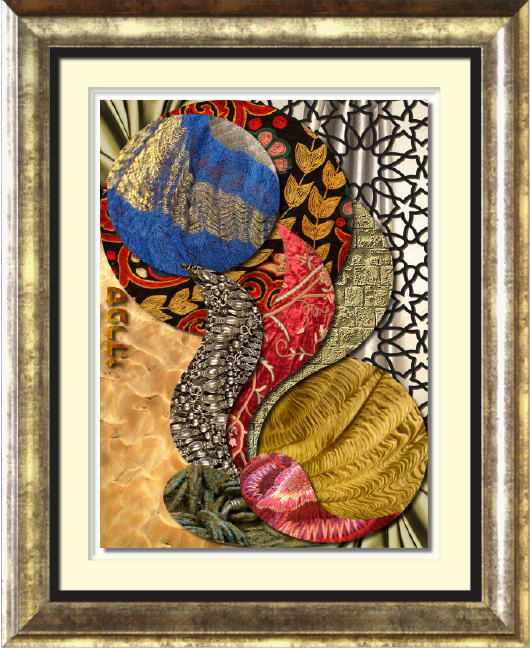 Two Sides of the Coin Sephardi Gold Framed